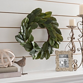 Magnolia Leaf Wreath, 24 in.