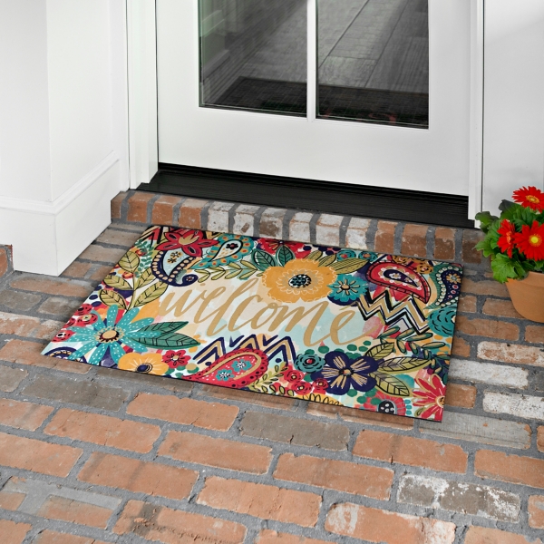 Eclectic Garden Welcome Mat Kirklands