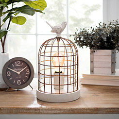 Rustic Bird Cage Edison Lamp