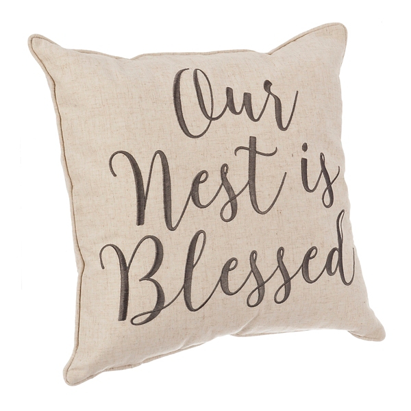Our Nest Is Blessed Pillow