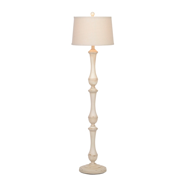 Hadley Cream Spindle Floor Lamp | Kirklands