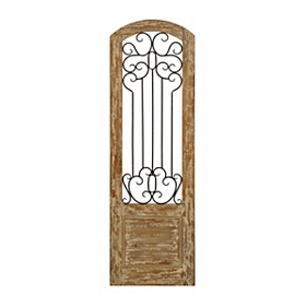 Rustic Courtyard Gate Plaque