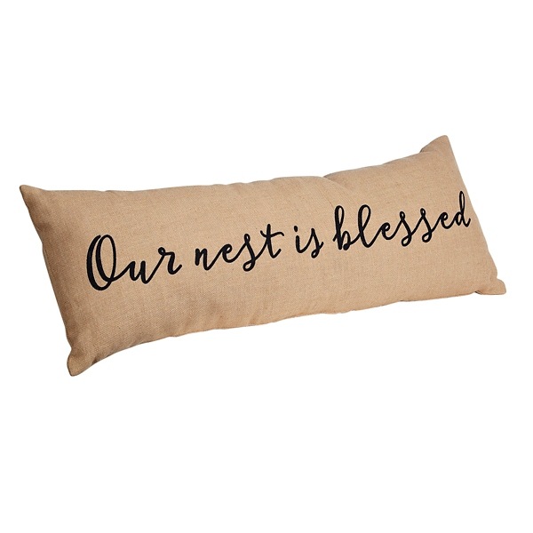 Our Nest Is Blessed Bench Pillow Kirklands