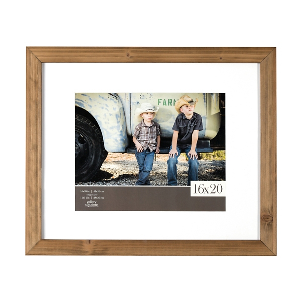 White Mat Rustic Wood Picture Frame 16x20 Kirklands