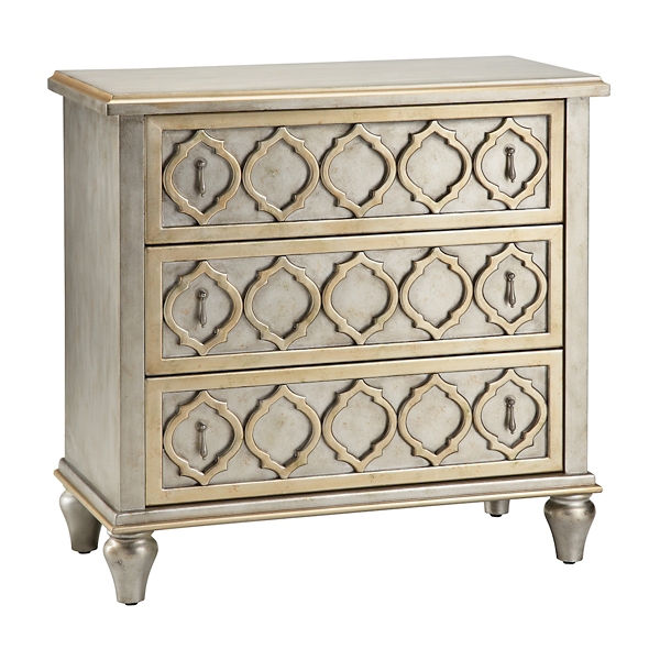 Silver Moroccan 3 Drawer Accent Chest Kirklands