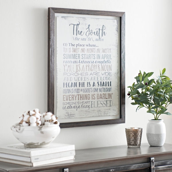 The South Framed Art Print Kirklands