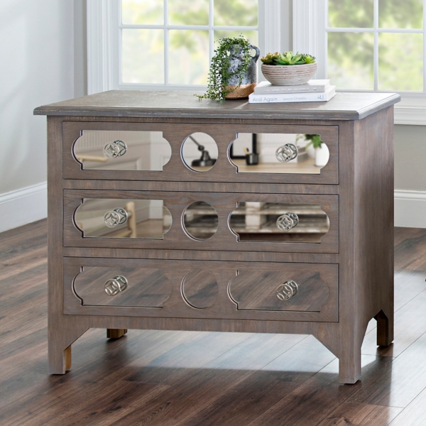Cecilia Light Wash 3 Drawer Chest Kirklands