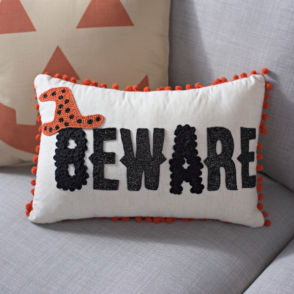 Beware Halloween Pillow