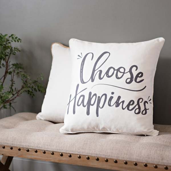 Choose Happiness Pillow | Kirklands