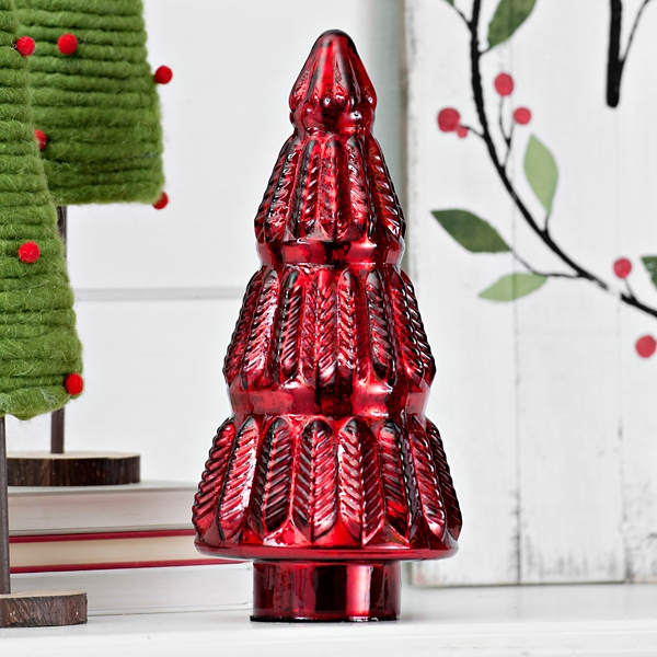 Red Mercury Glass Tree 12 In Kirklands