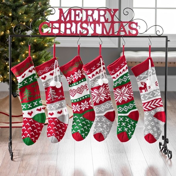 Merry Christmas Glitter Stocking Holder