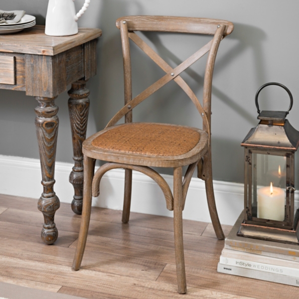 Weathered X Back Dining Chair Kirklands