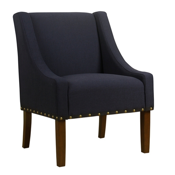 Navy Blue Accent Chair With Nailhead Trim Kirklands