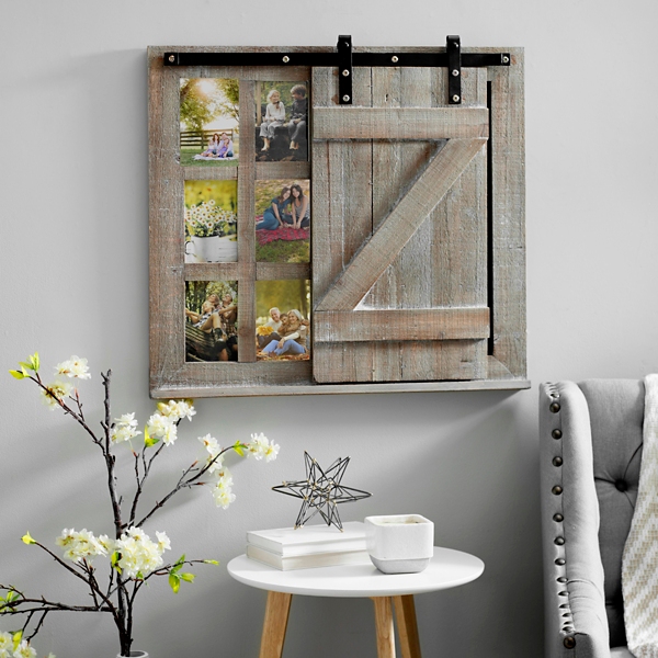 Sliding Barn Door Chalkboard Collage Frame 5x7 Kirklands