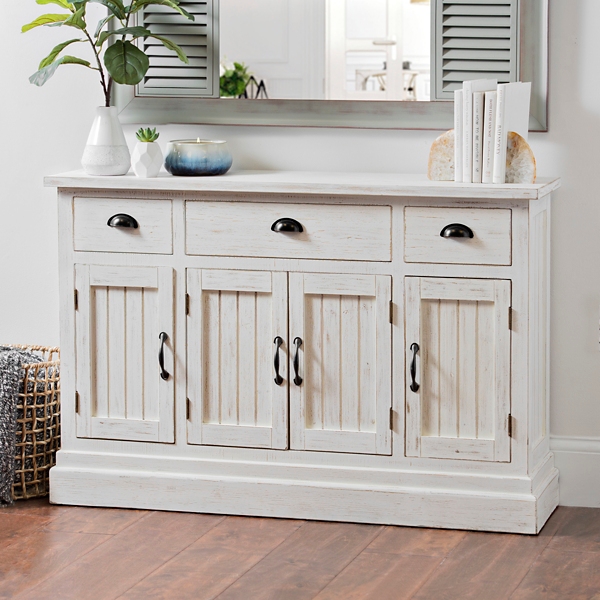 Distressed White Shiplap Chest Kirklands