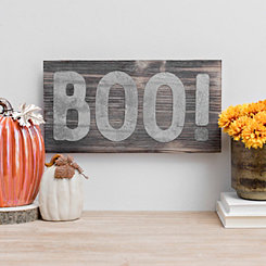 Galvanized Boo Wood Pallet Sign Plaque