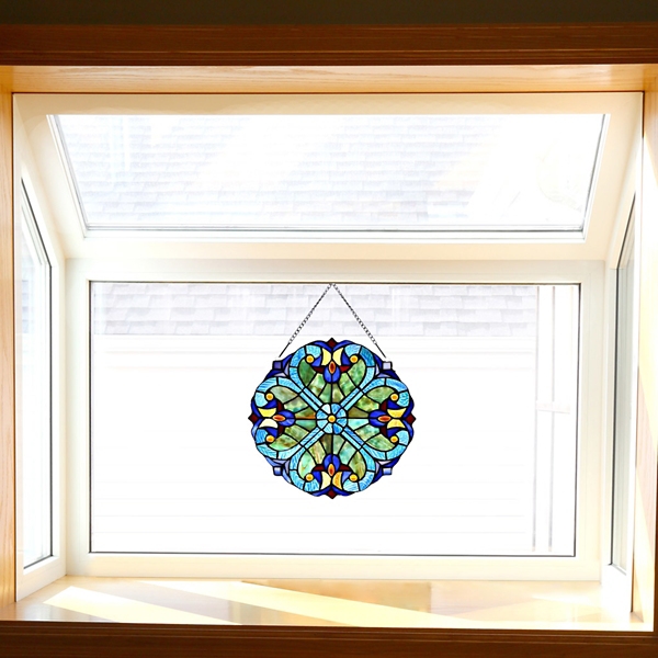 Mini Halston Stained Glass Panel Plaque Kirklands