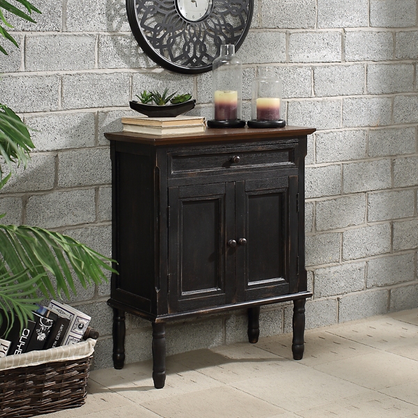 Ariana Black 2 Door Cabinet Kirklands