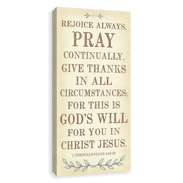 Rejoice Always Canvas Art Print