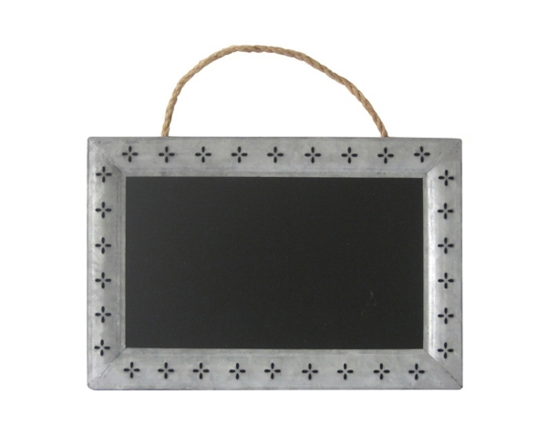 Galvanized Metal Petal Framed Hanging Chalkboard Kirklands