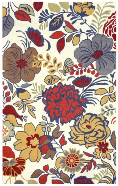 Multicolor Bold Floral Area Rug 5x8 Kirklands