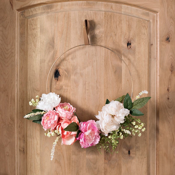 Peony Hoop Wreath Kirklands