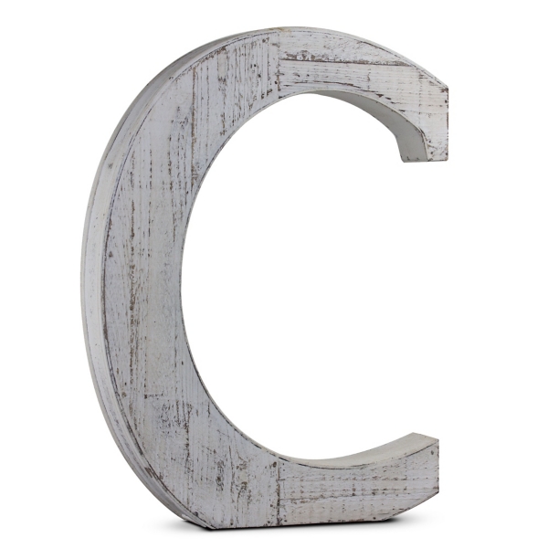 Rustic Monogram C Wood Block Letter Kirklands