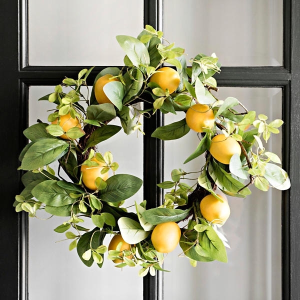 Lemons And Leaves Wreath Kirklands