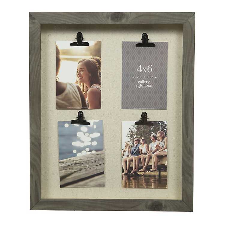 picture frames with clips instead of a frame