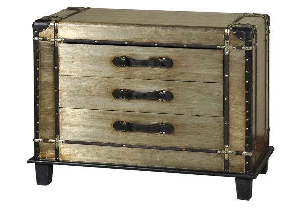 Steamer Trunk 3 Drawer Chest Kirklands