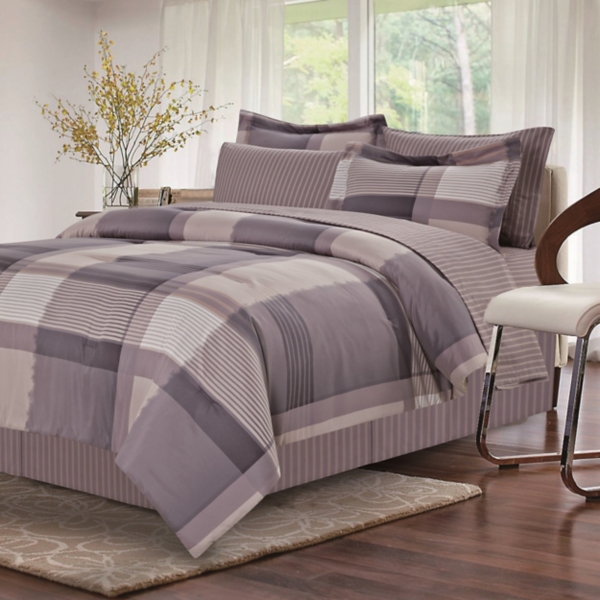 Gray Hannah 8 Pc Queen Comforter Set Kirklands