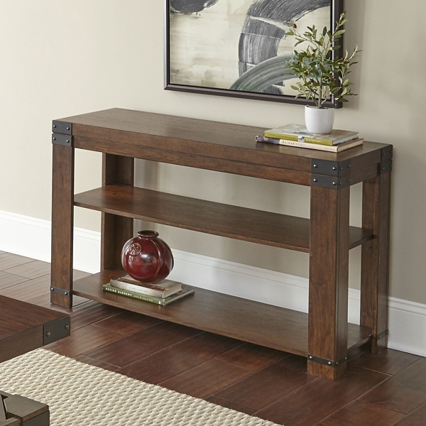 Nolan Cherry Wood Console Table Kirklands