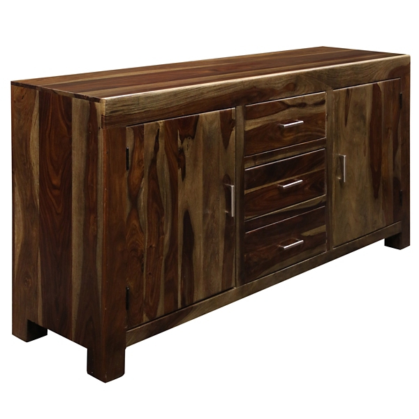 Sheesham Wood 3 Drawer Credenza Kirklands