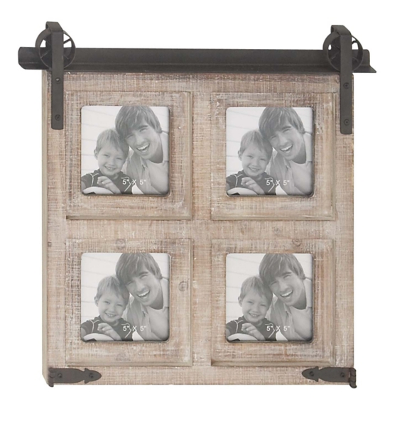4 Opening Whitewash Barn Door Collage Frame Kirklands