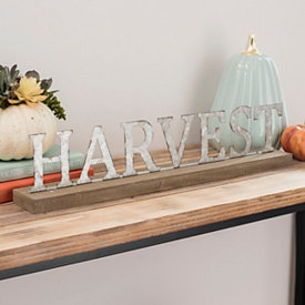Galvanized Harvest Table Sign