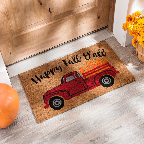 Happy Fall Y All Truck Doormat Kirklands