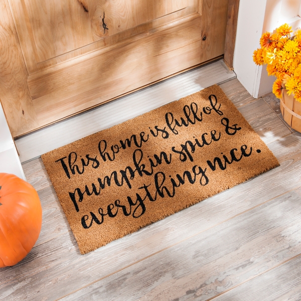Pumpkin Spice And Everything Nice Doormat Kirklands