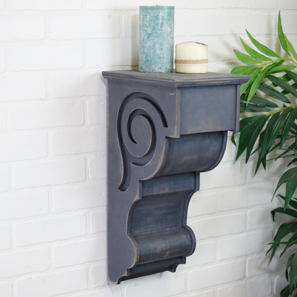 Antique Gray Wooden Corbel Kirklands