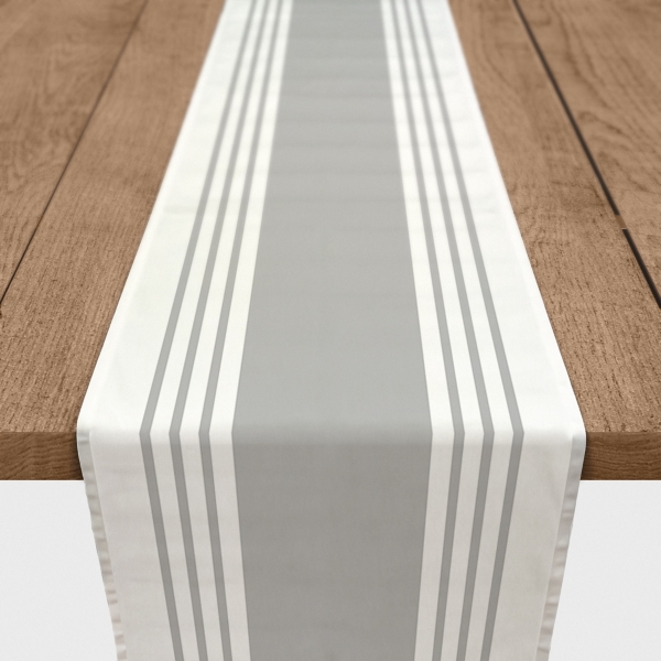 gray table runner