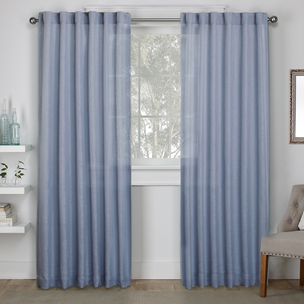 Blue Bella Semi Sheer Curtain Panel Set 96 In Kirklands