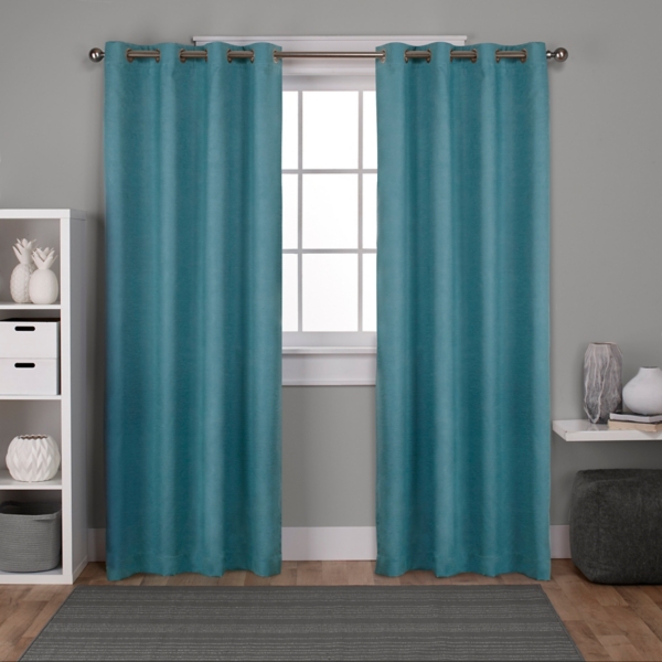 Oxford Teal Thermal Curtain Panel Set 84 In Kirklands