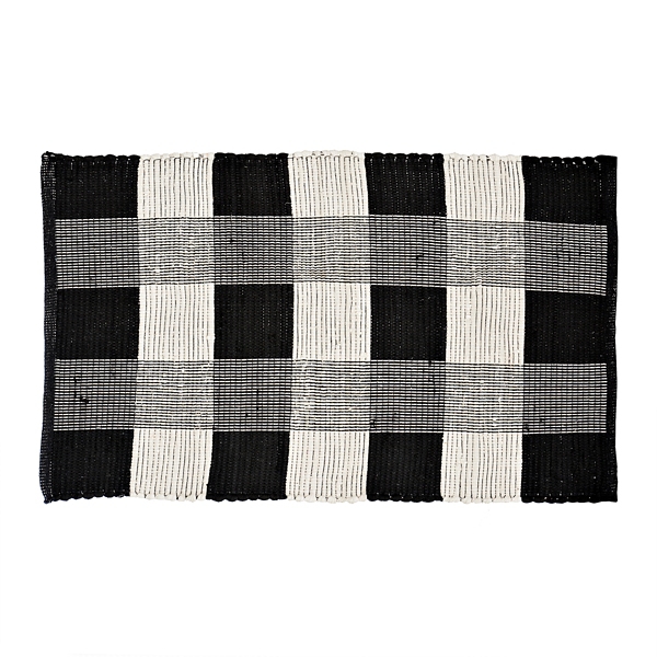 ventura99 Gray Buffalo Plaid Kitchen Rugs
