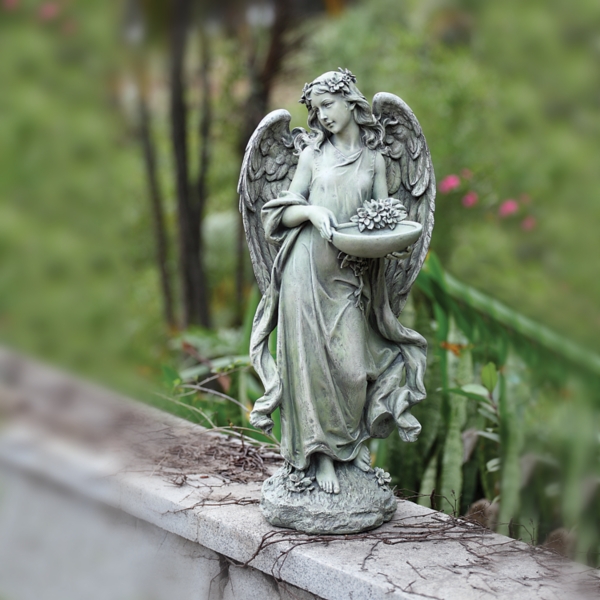 Angel With Bowl Bird Feeder Kirklands