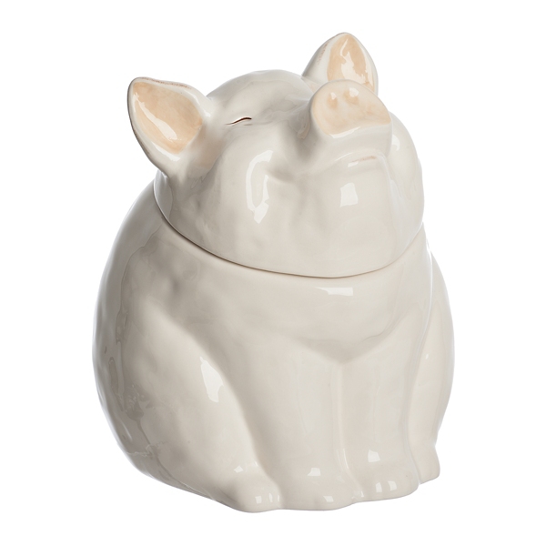 White Piggy Nose Canister Kirklands