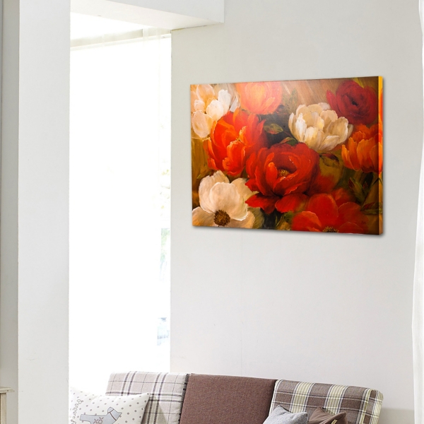 Impressionism Peony Flowers Canvas Art Print Kirklands