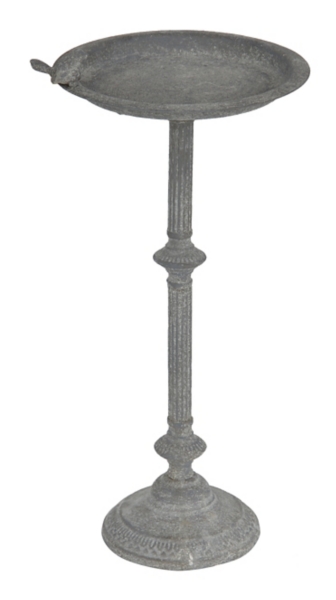 Antique White Floor Candle Holder, 36 in.