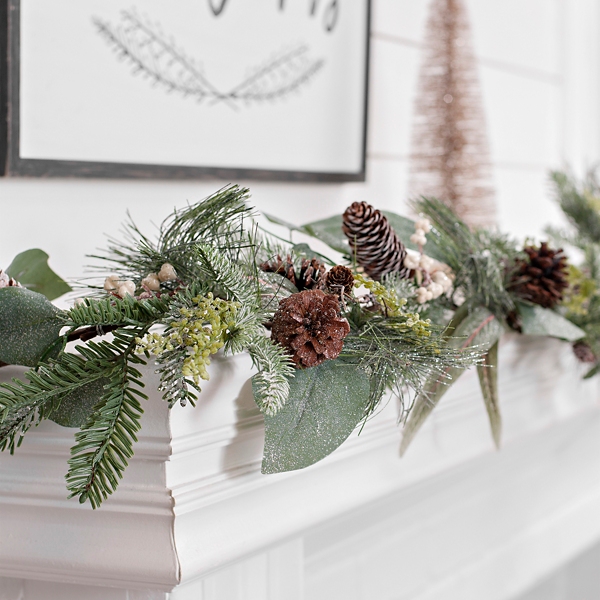 How To Decorate Farmhouse Christmas Mantel - Simply Couture Designs