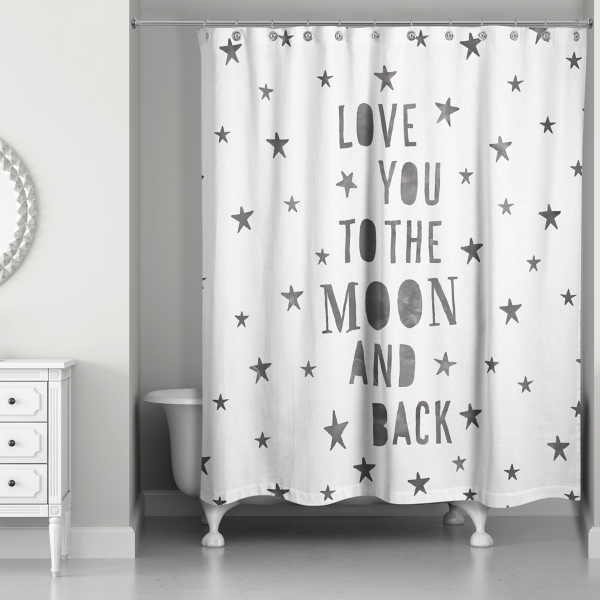 Love You To The Moon Shower Curtain Kirklands