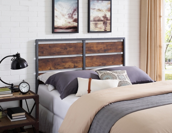 Metal And Wood Plank Queen Headboard Kirklands