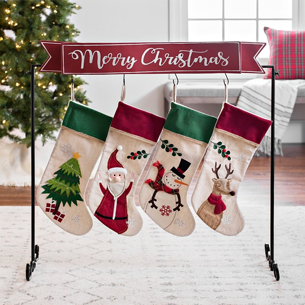 Standing Merry Christmas Stocking Holder Kirklands